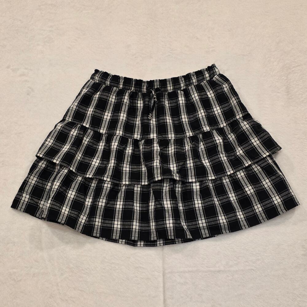 Cat & Jack Little Girls Plaid Skirt XL 14